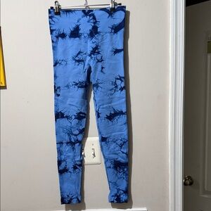 Blue Tie-Dye Women’s Leggings